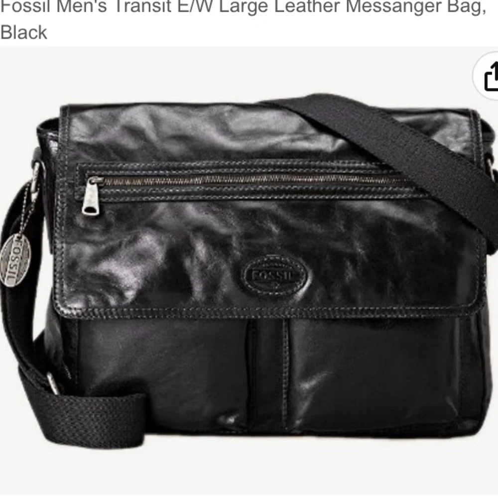Like new FOSSIL EW transit Leather Computer/Messenger Bag
